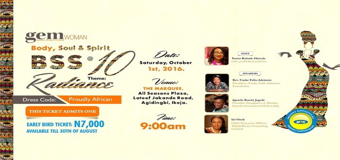 News: gemWOMAN MAGAZINE TO HOLD 10TH EDITION OF BSS LAGOS
