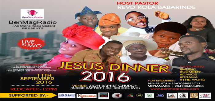 News: BenMagRadio Presents Music & Award Concert Tagged: "JESUS DINNER"2016