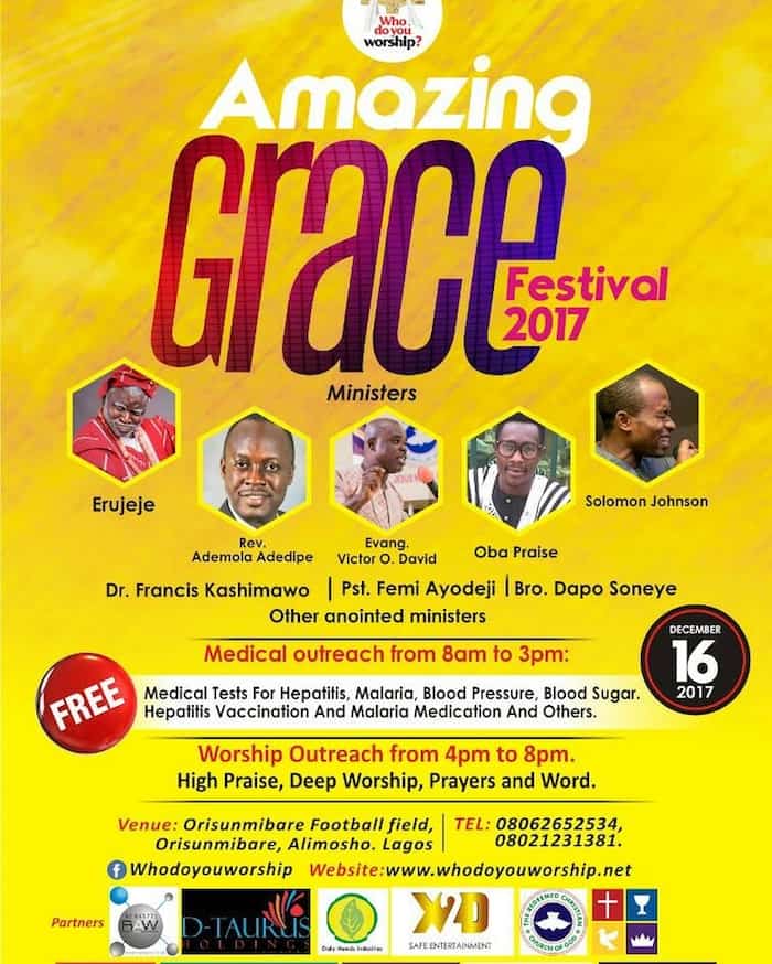 Amazing Grace Festival Presents Free Medical Mission.