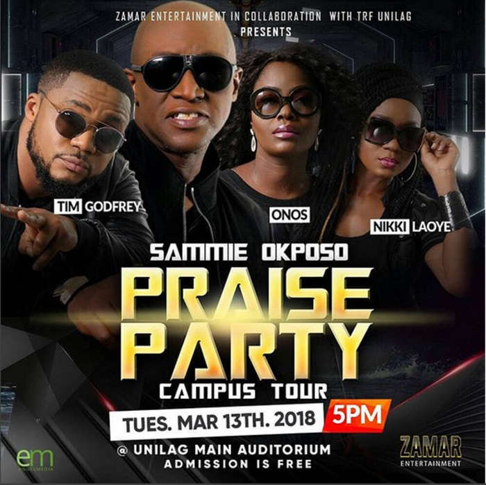 Sammie Okposo Praise Party Campus Tour | AmenRadio.net