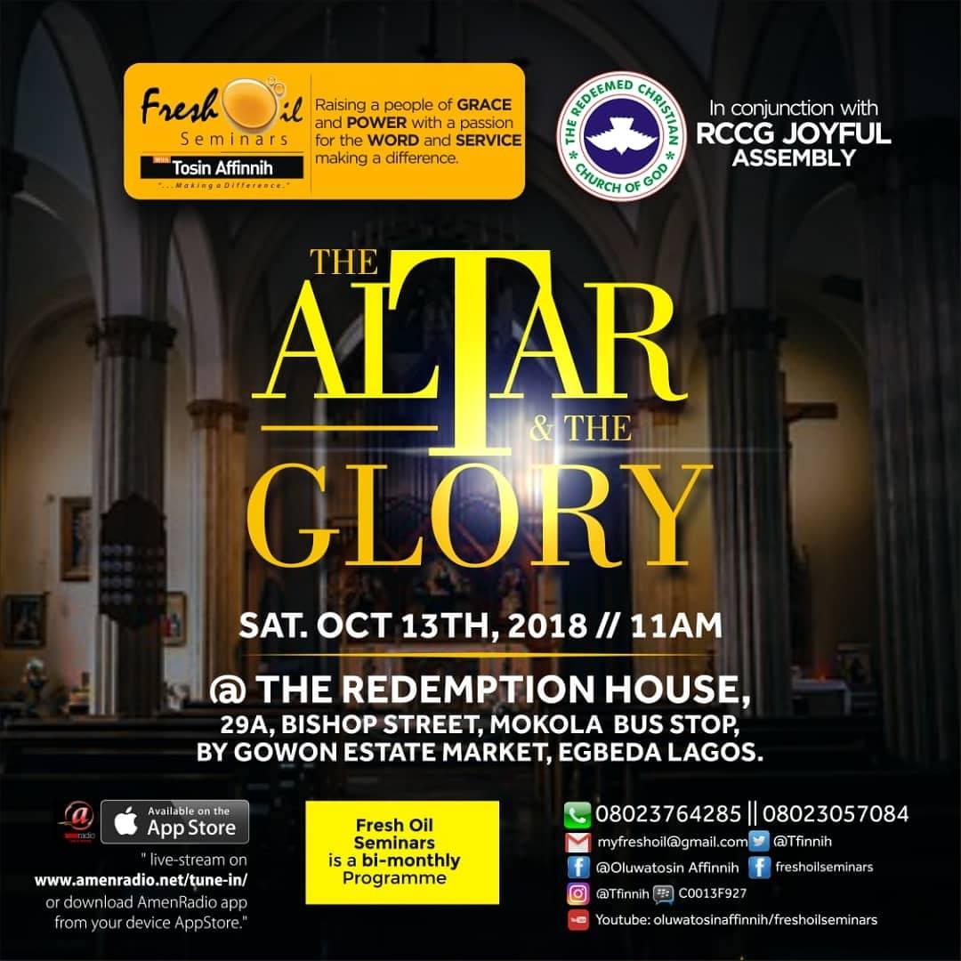 Podcast: The Altar & The Glory - Fresh Oil Seminar | October 2018