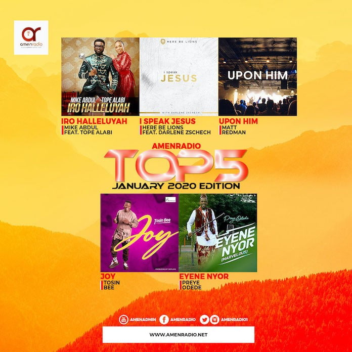 Download Top 5 Gospel Songs Mp3 - January 2020 Main